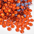 Jollin Hotfix Rhinestones Flatback Crystal Gems 7.2mm SS34, Orange Siam | 288pcs Hot Fix Crystals Glass Rhinestones for Bedazzling, Crafting, Clothes, Shoes & Accessories DIY Decoration by Jollin