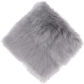 12inch Square Small Faux Fur Sheepskin Cushion Soft Plush Area Rug,Photo Background for Small Product Desktop Photography,Display and Decor,Jewelry,Nail Art,Locker Accessories (Grey) by NINGDAN