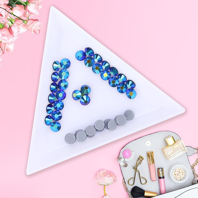 Jollin Hotfix Rhinestones Flatback Crystal Gems 3.2mm SS12, Jet AB | 1440pcs Hot Fix Crystals Glass Rhinestones for Bedazzling, Crafting, Clothes, Shoes & Accessories DIY Decoration - Image 3