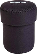 OP/TECH USA Fold-Over Neoprene Lens Pouch – Camera Lens Case for safe Lens Cover storage, Great for Photography & outdoor shoot, Keeps your Lens secure with No-Lose Lid-304 (Black) - Made in USA by OPTECHusa