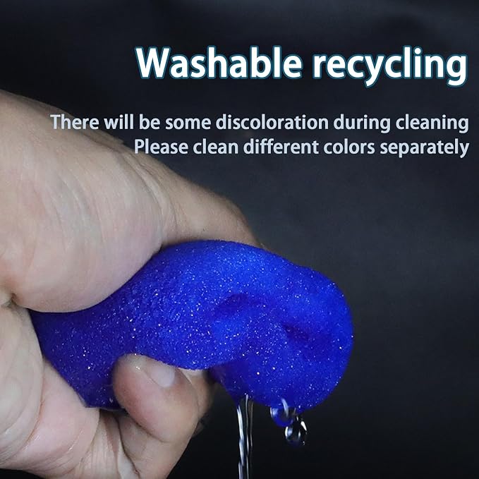 4-Set Blue Handheld Mic Protection Kit Silicone Ring Windscreen | anti-roll drop guard, ktv karaoke stage , wireless dynamic mic fit, foam windpop filter cover, bottom rod sleeve included - Image 5