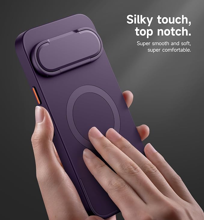 SURITCH for Google Pixel 10/10 Pro Phone Case, Compatible with MagSafe, Protective Cover with Camera Cover & Adjustable Metal Kickstand for Pixel 10/10Pro 2025 -Dark Purple - Image 5