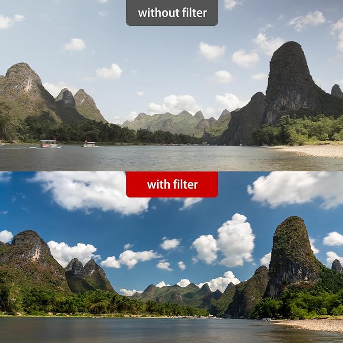 Kase 58mm Magnetic Phone CPL Filter, Circular Polarizer Lens Filter with Quick-Snap Clip, Smartphone Camera Filter for iPhone & Android, Mobile Photography, Travel, Vlogging & Video Recording - Image 4