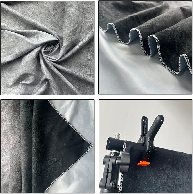 5x7ft Abstract Black Gray Portrait Photography Backdrops Photo Studio Prop Background for Children Adult - Image 4
