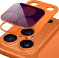 Suoman for iPhone 17 Pro Max Camera Lens Protector, ND Filter Lens Film | Magnetic Tempered Glass Lens Film, Strong Adsorption, HD Clear, All-in-one Metal Camera Cover,Orange by Suoman