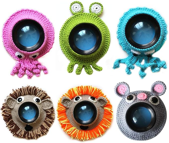 Saycker Huggers,Animal Shutter Hugger, Camera Lens Stand, Cute Animal Lens Accessory Teaser Toy,Photography Props, Camera Buddies Posing Prop for Portable Video Devices(Orange) - Image 8