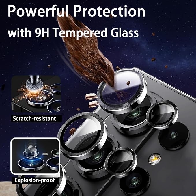 2 Pack for Samsung Galaxy S26 Ultra Camera Lens Protector,9H Tempered Glass Lens Screen Protector,Ultra HD Anti Scratch Camera Cover for Galaxy S 26 Ultra 2026,Multicolor - Image 4