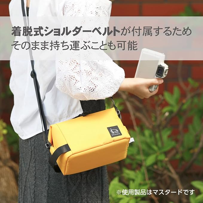 ハクバ Hakuba (Amazon.co.jp Exclusive) HAKUBA Camera Bag, Chululu Renew, Inner Pouch, Medium Size, Heather Gray, Recycled Material, Sustainable Inner Bag, Camera Case, Handle Included, Shoulder Strap - Image 7