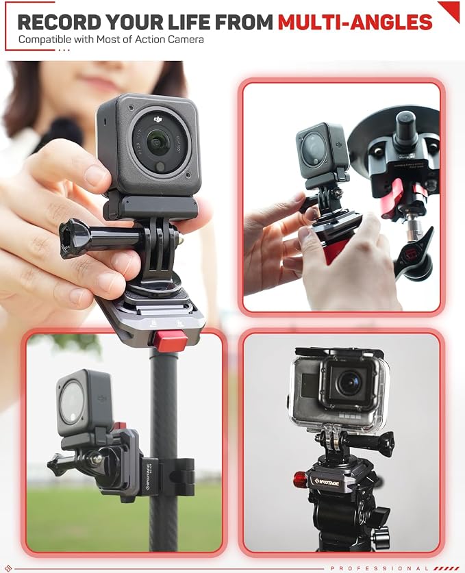 IFOOTAGE Q38 Quick Release Plate Camera Tripod Mount Adapter | QR Adapter with 1/4" Screw Compatible with Sony Canon DSLR Cameras, Tripods Monopods Sliders Stabilizers Monitors - Image 6
