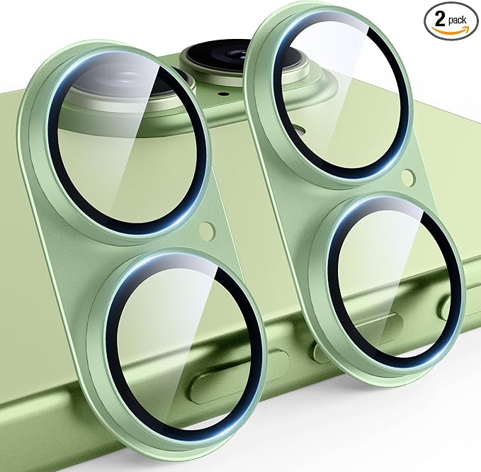 TAURI 2 Pack for iPhone 17 Camera Lens Protector, Sage | Full Coverage Military-Grade Shatterproof, Upgrade AR Anti-Reflection Ultra Clear Transmission & Case Friendly by TAURI
