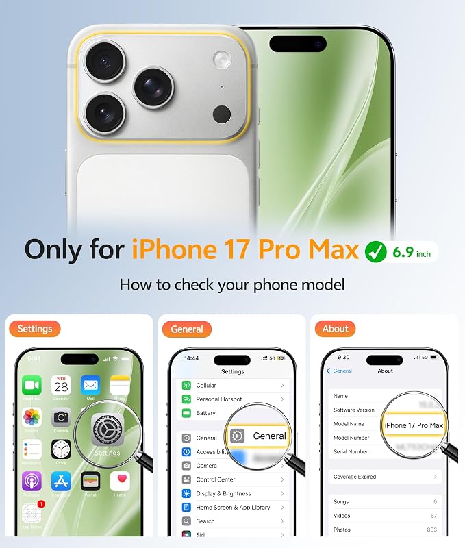 FNTCASE for iPhone 17 Pro Max Case, Fit for Magsafe, Screen Protector | Full Camera Protection, Translucent Matte, 14FT Military Grade Drop Proof, Shockproof Protective Phone Cover, Light Moss - Image 2