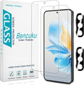 2+2 Pack Screen Protector for Samsung Galaxy S24 Tempered Glass | with Camera Lens Protector, Fingerprint Unlock Compatible, 9H Hardness, Anti Scratch, Bubble Free by Bencuku
