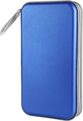 Siveit CD Case Holder, 80 Capacity CD/DVD Case Holders Wallet Hard Plastic CD DVD Disc Cases Storage Binder for Car Home Office Travel (Blue) by Siveit