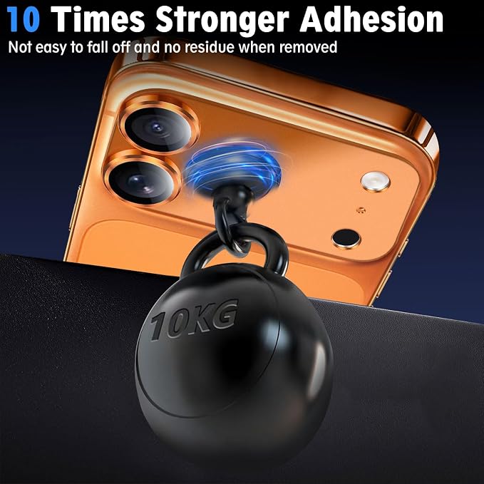 SiHPuoy 2pcs Camera Lens Protector for iPhone 17 Pro, Tempered Glass,Orange | 9H+ Hardness, Military Grade Shatterproof, Anti-Scratch, Case Friendly, HD Metal Camera Cover, Does not Affect Night Shots - Image 5