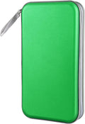 Siveit CD Case Holder, 80 Capacity CD/DVD Case Holders Wallet Hard Plastic CD DVD Disc Cases Storage Binder for Car Home Office Travel (Green) by Siveit