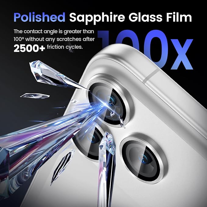 Tensea for iPhone 17 Pro Camera Lens Protector | Metal Aluminum Alloy Tempered Glass Cover Camera Screen Protector Accessories, Case Friendly - Image 6