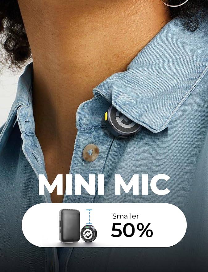 Hollyland Lark M2 Wireless Microphone for iPhone15/16/17&Android, USB C Mini Lapel Microphone Wireless, 1000ft Range, Hi-Fi Audio, Noise Cancellation, 30H Battery for Video Recording, Streaming | 30H Battery for Video Recording, Extended 30 hours of ba... - Image 4