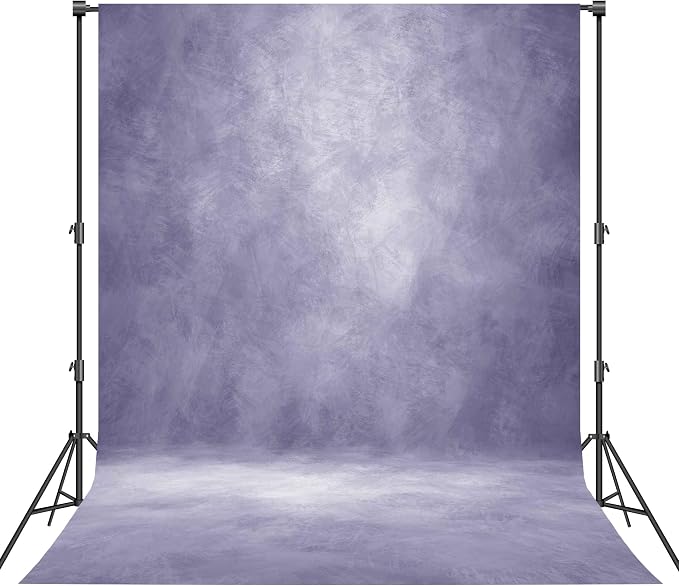 Abstract Photography Backdrop for Photoshoot 8x10ft,Light Purple,No Stand | Professional,Polyester Fabric,Roller Pocket on Top,Vintage Portrait Photo Props Booth Background,Photoshoot Studio by Haboke