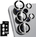 for Samsung Galaxy S26 Ultra Camera Lens Protector, Individual Metal Ring Tempered Glass Lens Cover, [Strong Adsorption] Scratch Resistant Ultra-Thin HD Clear Lens Cover, Titanium Gray Ring by Btscase