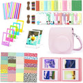 Instant Mini 12 Camera Accessories Compatible with Fujifilm Instax Mini 12 Camera Include Case/Album/Wall Hang Frames/Film Frames/Border Stickers/Corner Stickers (Blossom Pink) by Leebotree
