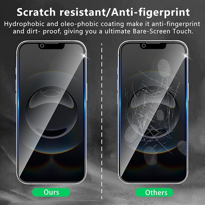 3+3 Pack Privacy Screen Protector Designed for iPhone 16e / 17e With 3 Pack Camera Lens Protector,Full Coverage Anti-Spy Tempered Glass Film,9H Hardness,Bubble Free,Easy to Install - Image 5