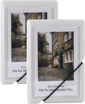 2x3 Instax Mini Photo Album, 28 Pockets. White, 2PK | Portable Wallet Size Album Stores 2x3 inch Instant Photos. Fits Polaroid, Instax Mini, Kodak Mini Prints and Zink. by GoldbarleyDesign
