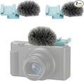 (2 Pack) Cold Shoe Adapter for Sony ZV-1,ZV-1 II,ZV-1F,ZV-E10,ZV-E1M2/ZV-E1 | Can be equipped with a mic and a fill light,for vlogging;fur reduces wind noise,Weighs as little as 6g,Non-slip,plug and play by DYTDIEYINGTU