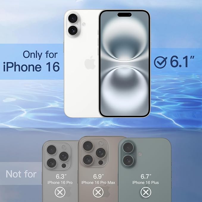 JETech Privacy Screen Protector for iPhone 16, 2+2 Pack | Anti-Spy Tempered Glass, with Camera Lens Protector, Easy Installation Tool - Image 2