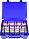 FULLCASE USB Flash Drive Case for SanDisk,for Samsung,for PNY,104-Slot | Hard Plastic Thumb Drive Organizer,for Lexar,for JOIOT,for SamData,for SIMMAX,Dual-size Removable Foam,Case Only Blue by FullcaseEasyLifeStorage