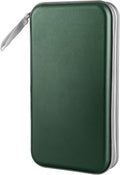 Siveit CD/DVD Case Holder, 80 Capacity Hard Plastic Disc Cases Storage Binder for Car, Home, Office, Travel (Dark Green) by Siveit