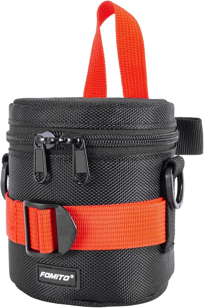 FOMITO Water-Resistant Camera Lens Pouch Bag - Shockproof Protective Case 3.94"x4.33" by FOMITO