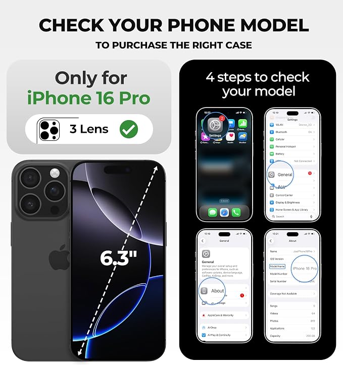 Dexnor for iPhone 16 Pro Case with Slide Camera Cover & Adjustable Kickstand, Magnetic Rugged Shockproof Bumper Cases Heavy-Duty Mangetic Protective Cover,Navy Blue - Image 2