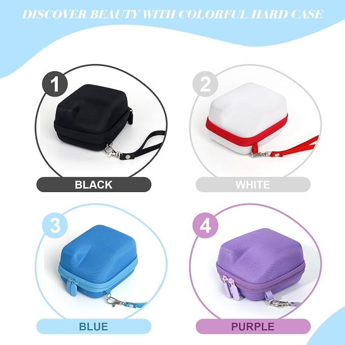 Camera Case for Polaroid Go/Go Gen2/3 Instant Print Camera, Purple | Hard Case for Polaroid Go, Travel Storage Bag, with 5 Go Magnetic Picture Frames, Handle Strap, Robust Protection, No Camera - Image 8