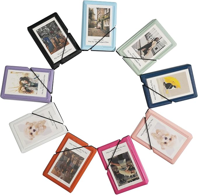 2x3 Instax Mini Photo Album, 28 Pockets. Peach Pink, 1PK | Portable Wallet Size Album Stores 2x3 inch Instant Photos. Fits Polaroid, Instax Mini, Kodak Mini Prints and Zink. - Image 5
