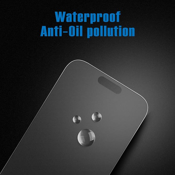 Mothca 2 Pack Matte Glass Screen Protector for iPhone 15 [6.1 inch] + 2 Pack Camera Lens Protector, Anti-Glare & Anti-Fingerprint Case Friendly Tempered Glass Film, Bubble Free, Smooth as Silk - Image 4
