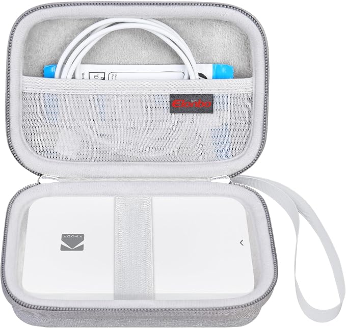 Elonbo Camera Carrying Case for KODAK Step Instant Smartphone Photo Printer | KODAK Step Portable Mini Color Wireless Mobile Printer Hard Travel Bag, Instant Color Picture Printer Storage Holder, Grey by Elonbo