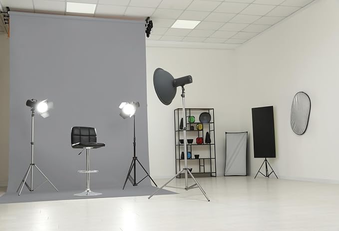 Denny Mfg Seamless Paper Backdrop for Photoshoot, Medium Grey, 86in x 36ft | Backdrop Roll, Matte Finish for Portraits, Product Photos and Video Shoots, Includes Free Roll Gaffer Tape (2 in x 13 ft) - Image 7