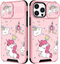 (2in1 for iPhone 11 Pro Max Case for Cartoon Kawaii Rainbow Girly Phone Cover Cute Unique Design with Slide Camera Cover Protective Case for iPhone11 Pro Max 6.5'' by Goocrux