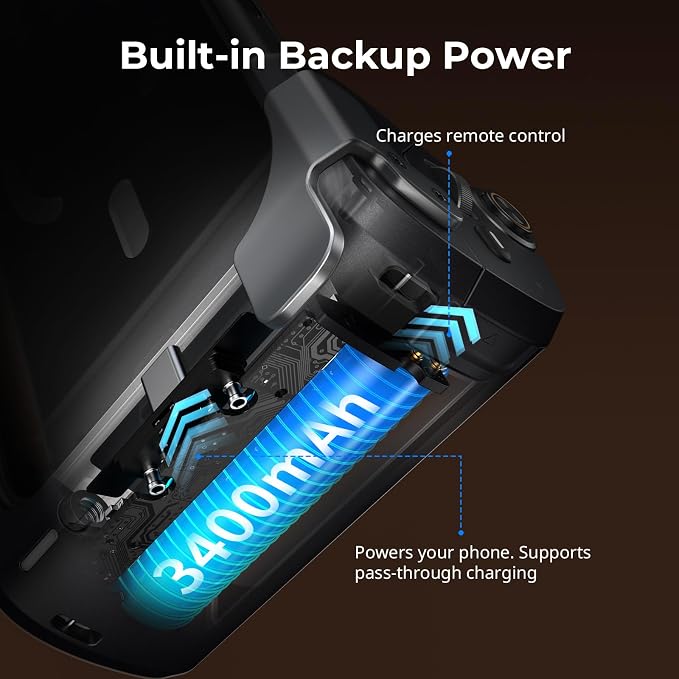 SMALLRIG FilMov Photography Grip Kit w/Filter for iPhone 17 Pro, Ergonomic Grip with Shutter & Zoom, Built 3400mAh Battery Wireless Remote, Phone Creator Kit for Filmmaking, Selfie, YouTube - 6300 - Image 4