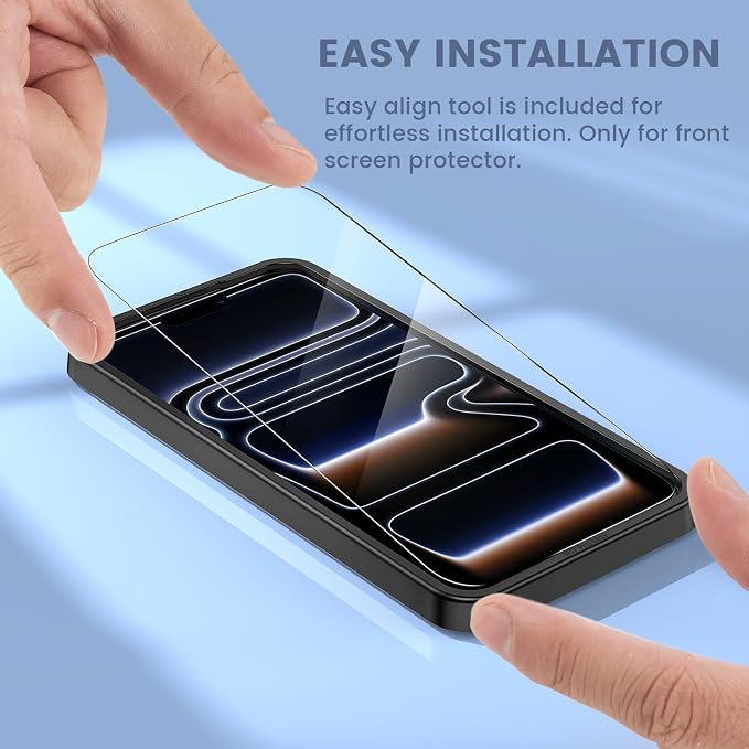 Maxdara for iPhone 17 Pro Max Screen Protector (6.9 inches) | iPhone 17 Pro Max Back Screen Protector and Front Screen Protector with Camera Protector, 9H Hardness - Image 8