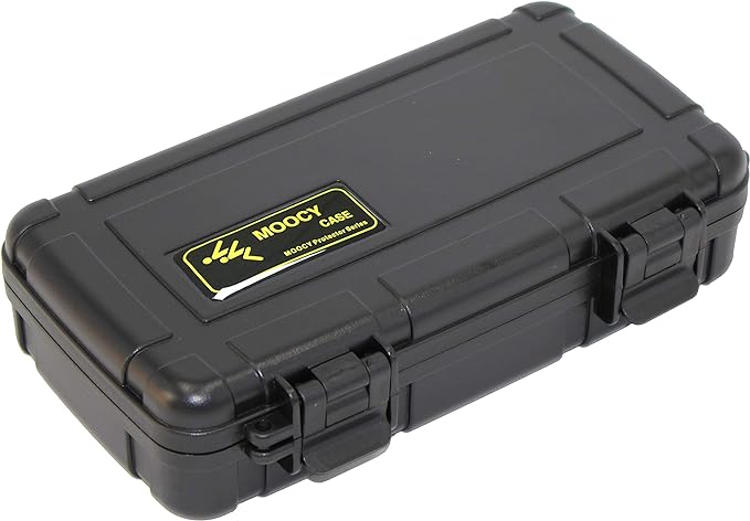 8" Small Hard Case with Pluck Foam Insert, 8.6 x 4.9 x 1.9 Inch - Protective Waterproof Plastic Tiny Box for Storage Medical item, Micro Tools - Lockable, Portable for Travel by MOOCY