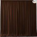 Dark Brown Backdrop Curtains-Wrinkle-Free Polyester Photography Drapes Party Curtain Background for Baby Shower Wedding Decorations- 32 X10FT by WishCare