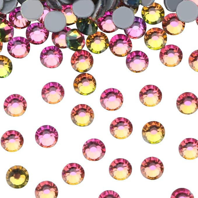 Jollin Hotfix Rhinestones Flatback Crystal Gems 2mm SS6, Fire | 2880pcs Hot Fix Crystals Glass Rhinestones for Bedazzling, Crafting, Clothes, Shoes & Accessories DIY Decoration - Image 2