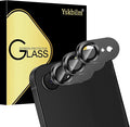 (3 Pack) Camera Lens Protector for iPhone 17e / iPhone 16e | Aluminum Alloy Sapphire Glass Camera Screen,Anti Scratch, Bubble Free,Tempered Glass Screen Protecto - Black by Unknown