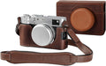 SMALLRIG Leather Half Case for FUJIFILM X100VI, Flip Cover, Shoulder Strap | Genuine Leather Material, Portable and Protecting (Brown) by SmallRig