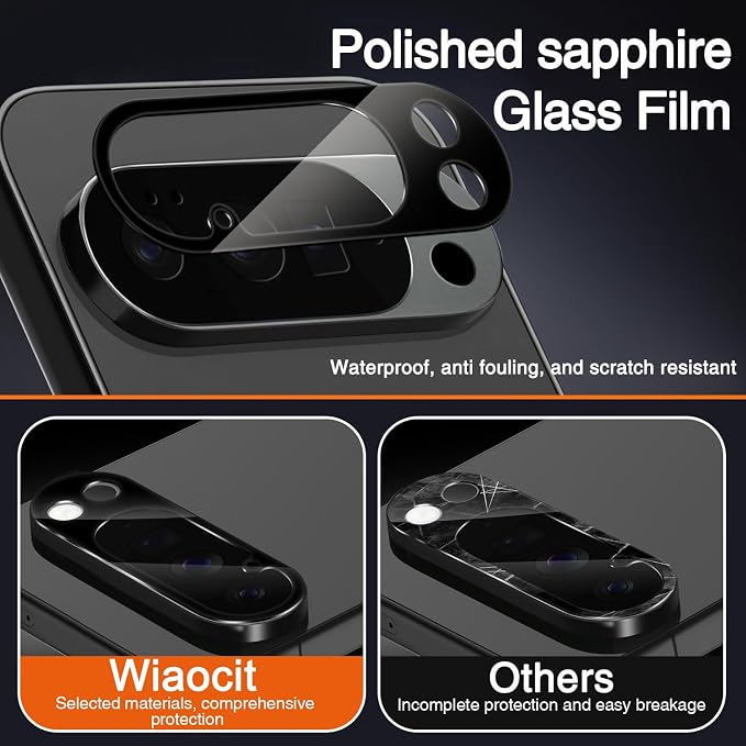 Wiaocit Tempered Glass Camera Lens Protector for Google Pixel 10 Pro XL | 4 Pack, 9H Hardness, Ultra HD, Anti-Scratch, Case Friendly - Image 2