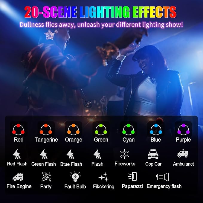 108 RGB Video Light, 2200mAh Camera Light with 3CCT/ 360° Full Color/20 Lighting Effects, 2500-6500K LED Selfie Light for iPhone-CRI 97+, Portable Phone Light for Party, Photography, Streaming (Pink) - Image 5