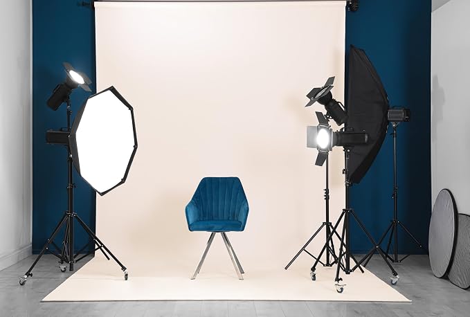 Denny Mfg Seamless Paper Backdrop for Photoshoot, Off White, 107 in x 36 ft | Backdrop Roll, Matte Finish for Portraits, Product Photos and Video Shoots, Includes Free Roll Gaffer Tape (2 in x 13 ft) - Image 8