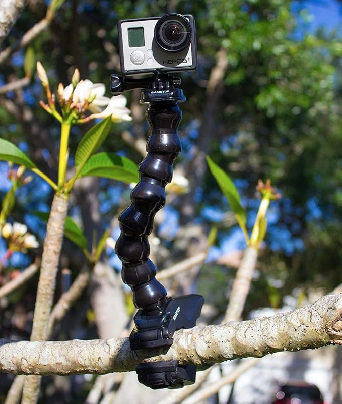Camera Clamp Clip Mount Jaws Flex Gooseneck Accessories for GoPro | for Go Pro Hero 13 12 11 10 9 8 7 6 5 4 Session 3+ 3 2 1 Mission Max DJI Osmo AKASO Action Cameras - Image 9