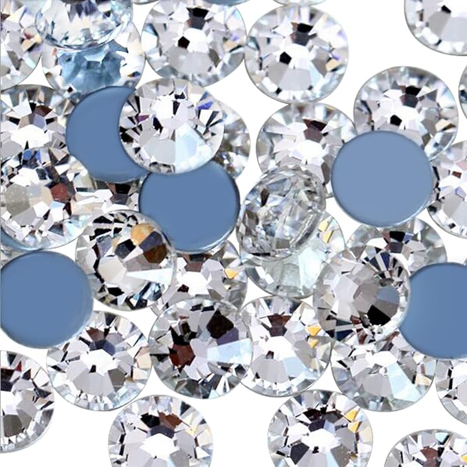 Jollin Hotfix Rhinestones Flatback Crystal Gems 7.2mm SS34, Crystal | 288pcs Hot Fix Crystals Glass Rhinestones for Bedazzling, Crafting, Clothes, Shoes & Accessories DIY Decoration by Jollin
